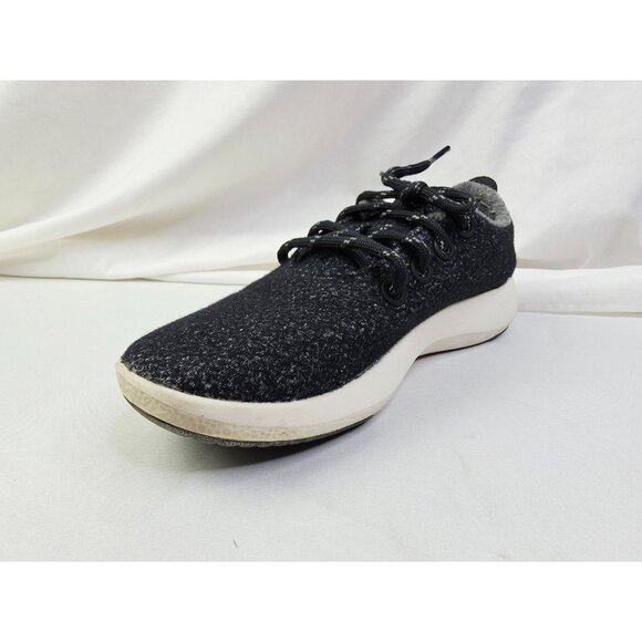 Allbirds Size 8 Women WRM (Wool Runners) Merino Wool Low Lace Black Sneakers - Picture 1 of 12